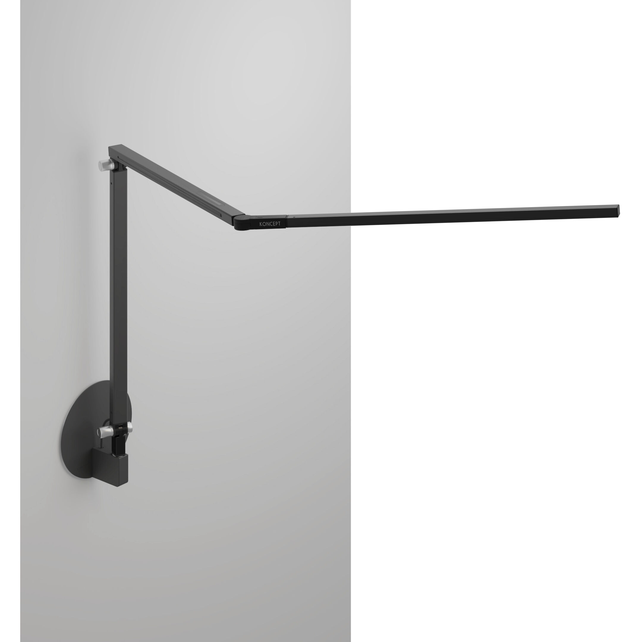 Z-Bar LED 5 inch Metallic Black Wall Mount Desk Lamp Wall Light, Hardwire